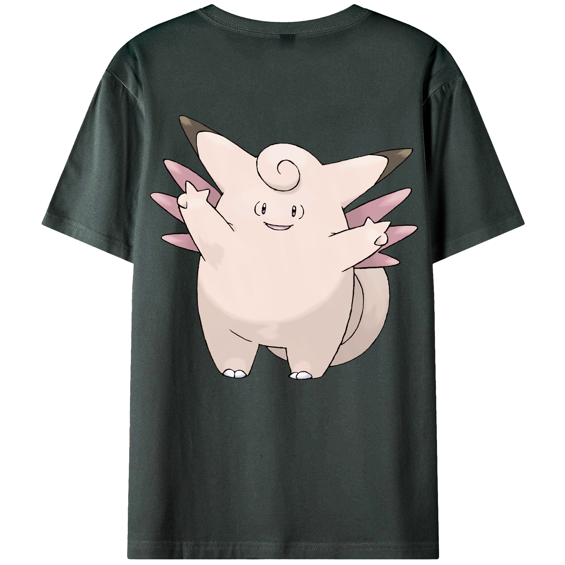 （画像用） ポケットモンスター Pokémon 綿100％ メンズ半袖Tシャツ（バックプリント） 通気性